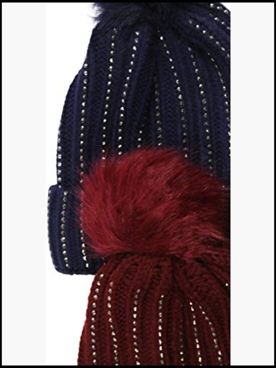 Pack of 6 Acrylic Knit Warm Beanie & Visor Hats main image 4
